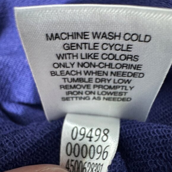 Chico’s Zenergy women’s size 3 blue drawstring waist and neck dress or tunic - Picture 7 of 8